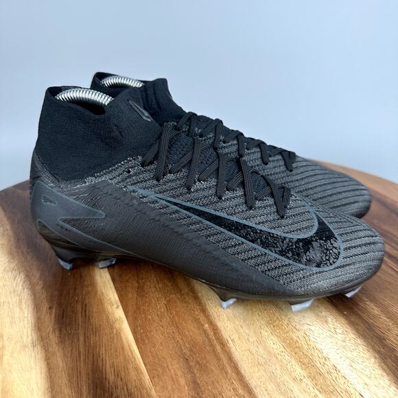 Nike Mercurial Superfly 10 Elite FG Black Soccer Cleats FQ1454-002 Men\'s Sz 6.5